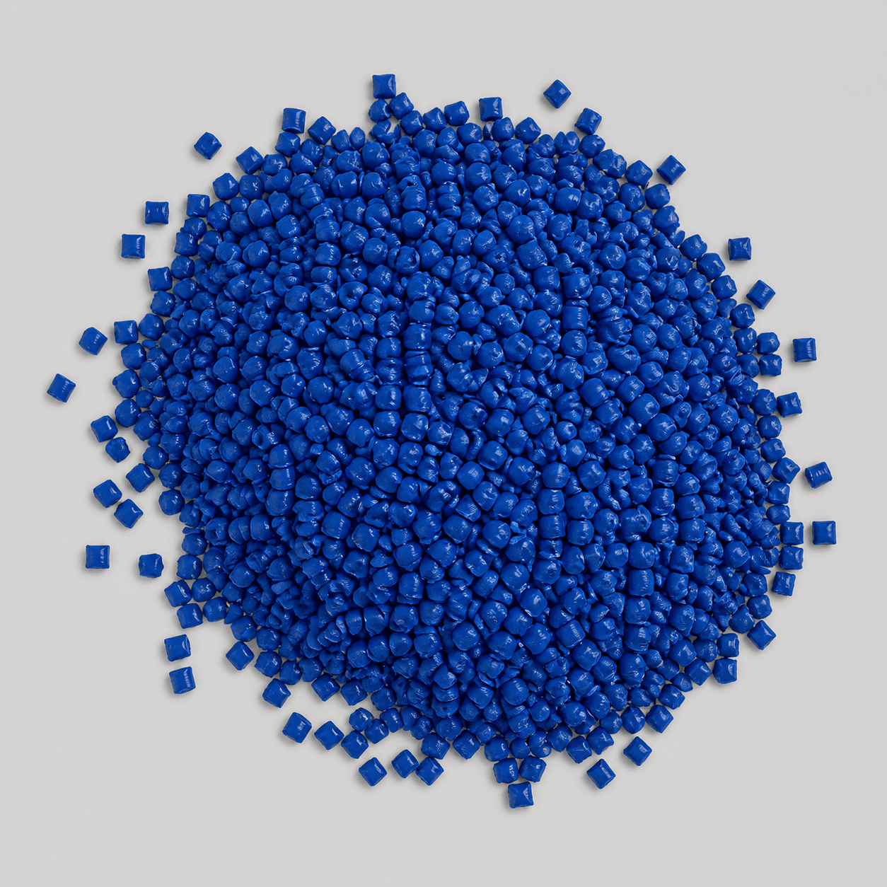 Blue cable compound pellet sample