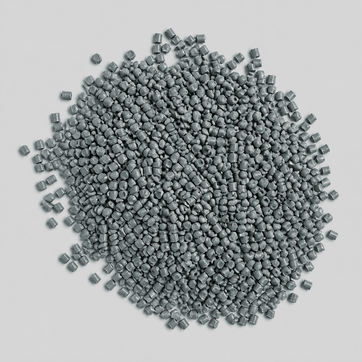 Gray cable compound pellet sample