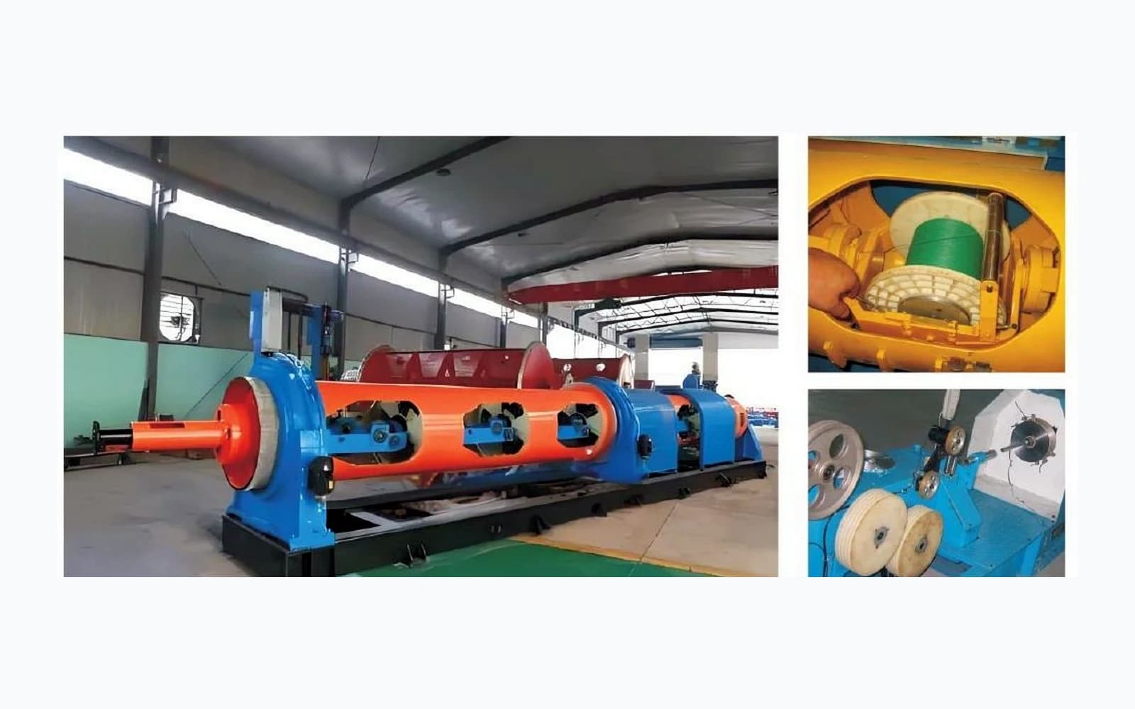 Tubular stranding equipment in production