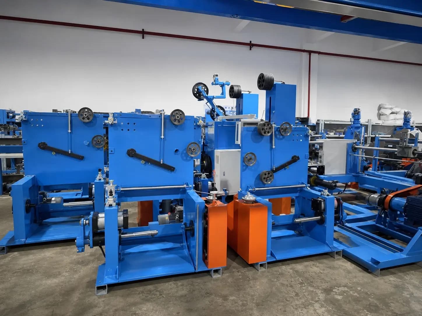 Auxiliary equipment for cable production